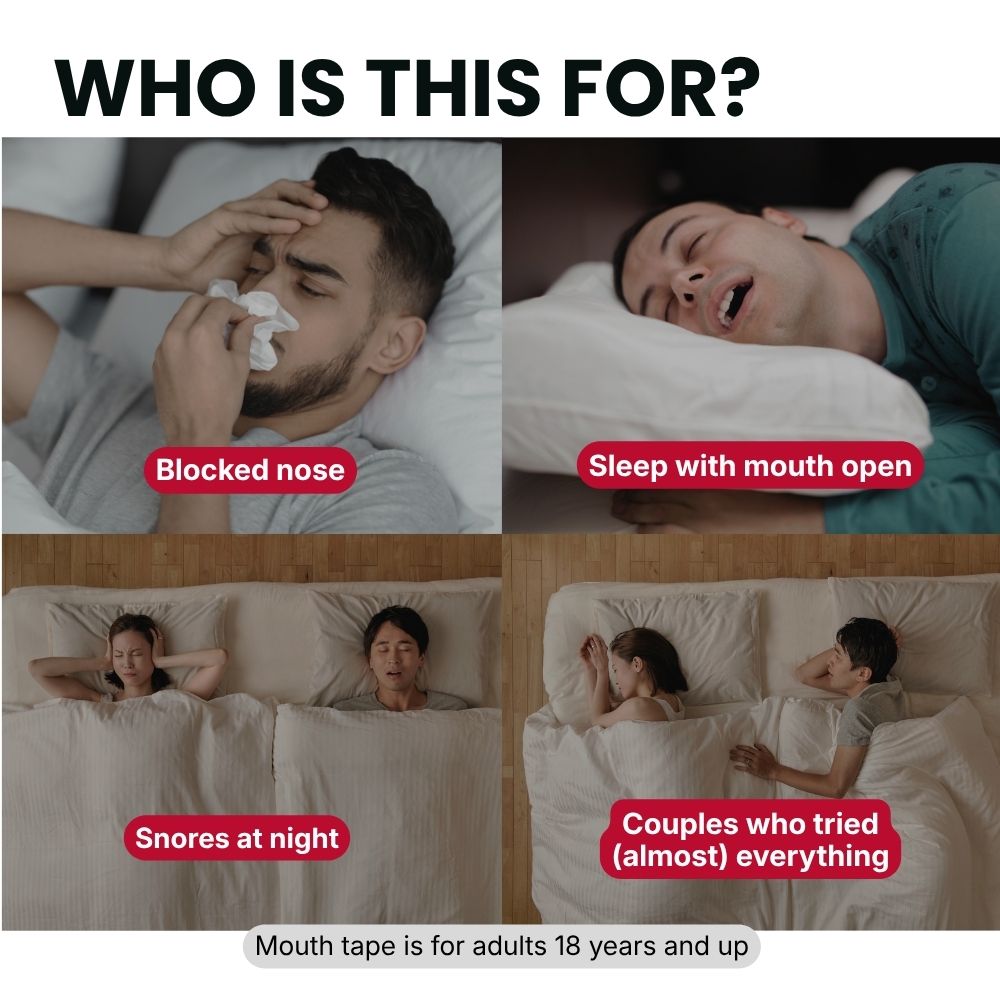 HAP Beat Snoring Bundle (Mouth Tape + Nose Strip)
