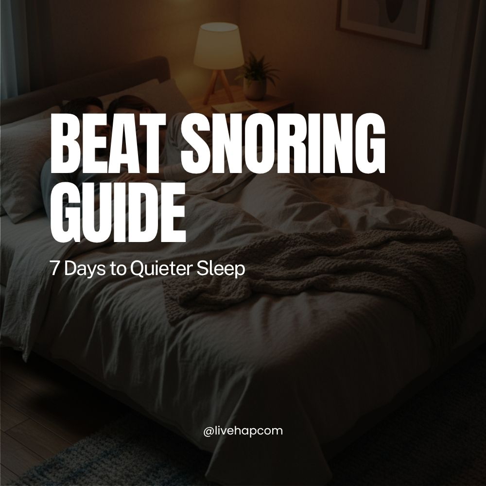 Beat Snoring Guide: 7 Days to Quieter Sleep