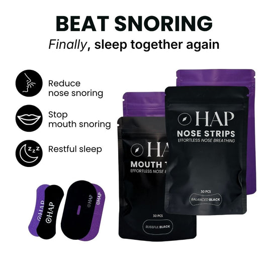 Beat Snoring Bundle (Mouth Tape + Nose Strip)