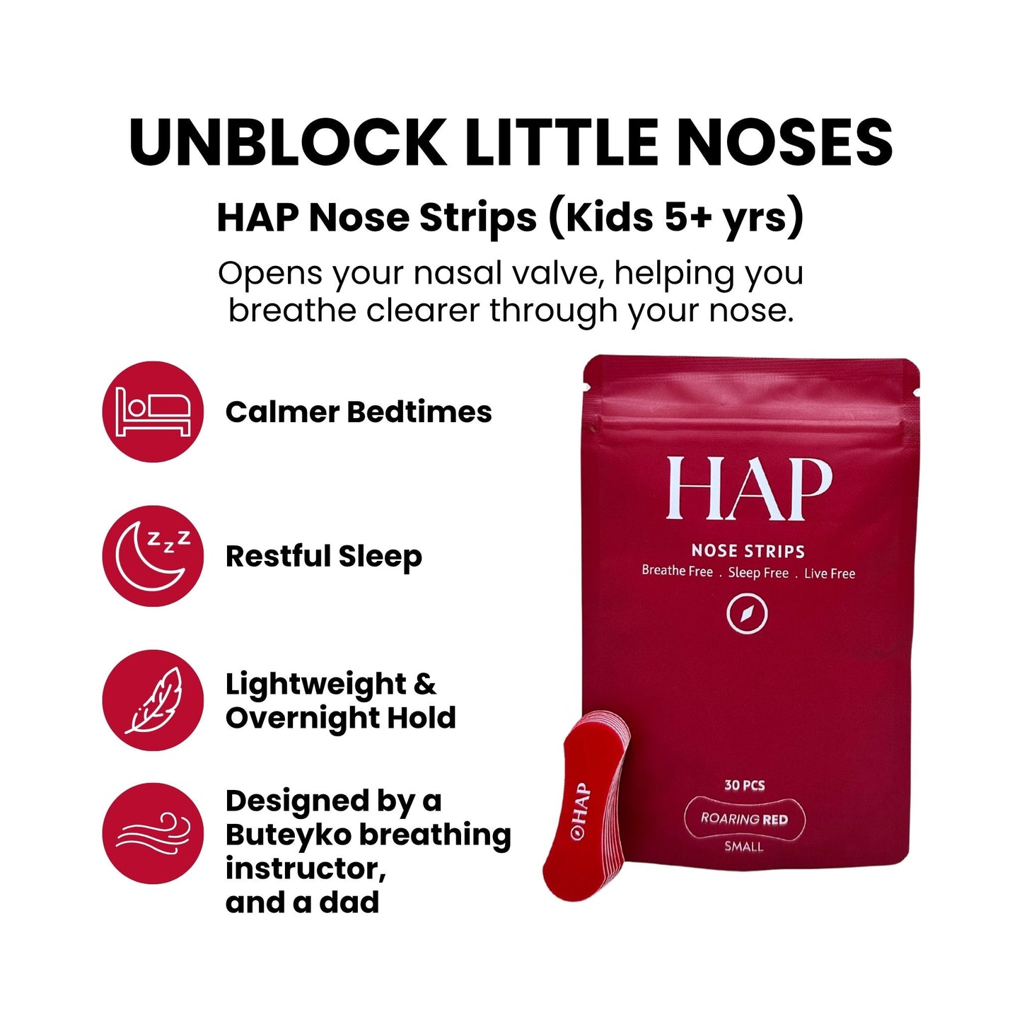 Nose Strips - Kids (Red)