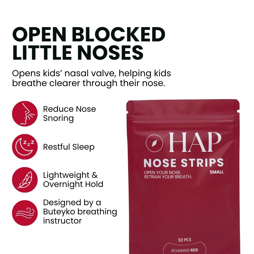 HAP Kids Nose Strips - Roaring Red